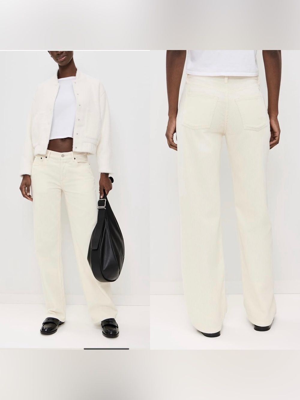 STILL HERE Everyday corduroy pant in “Milk”